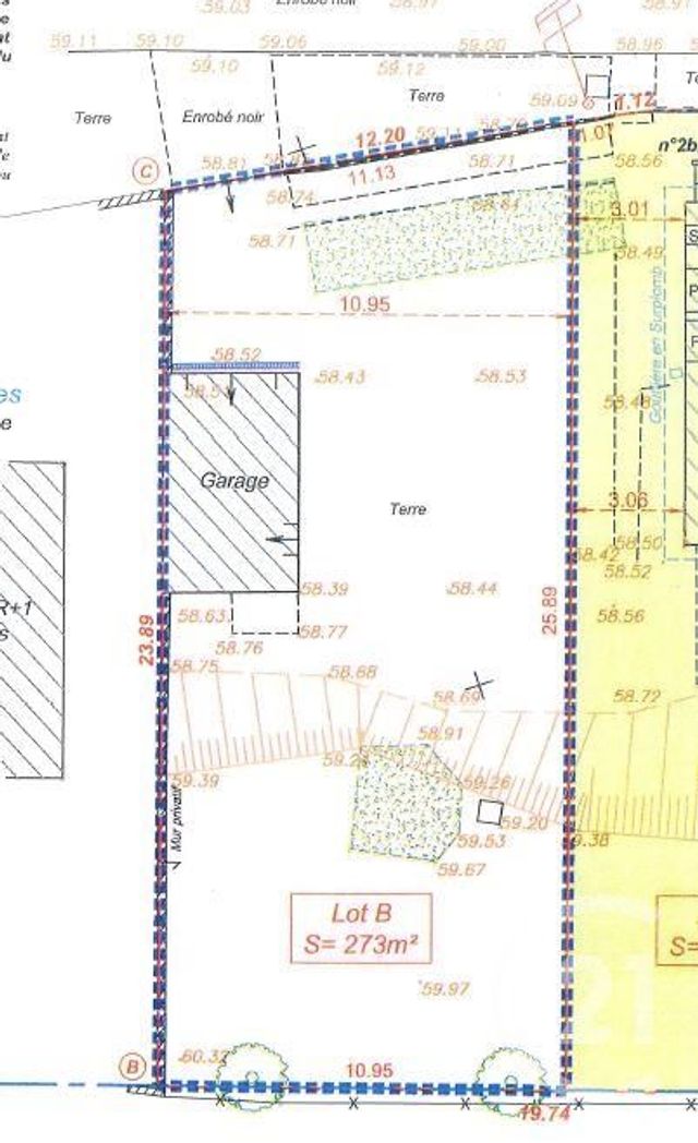 terrain à vendre - 273.0 m2 - VILLEPARISIS - 77 - ILE-DE-FRANCE - Century 21 Villeparimo